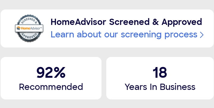 Home Advisor Rating 92% 18 Years